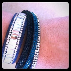 Adorable navy wrap bracelet